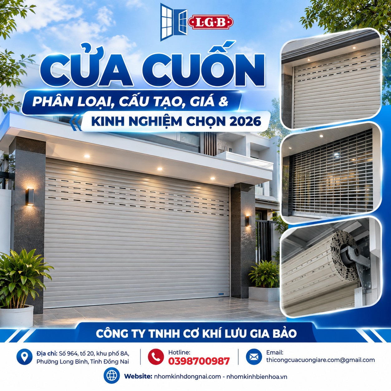 Cửa Cuốn: Phân Loại, Cấu Tạo, Giá & Kinh Nghiệm Chọn 2026