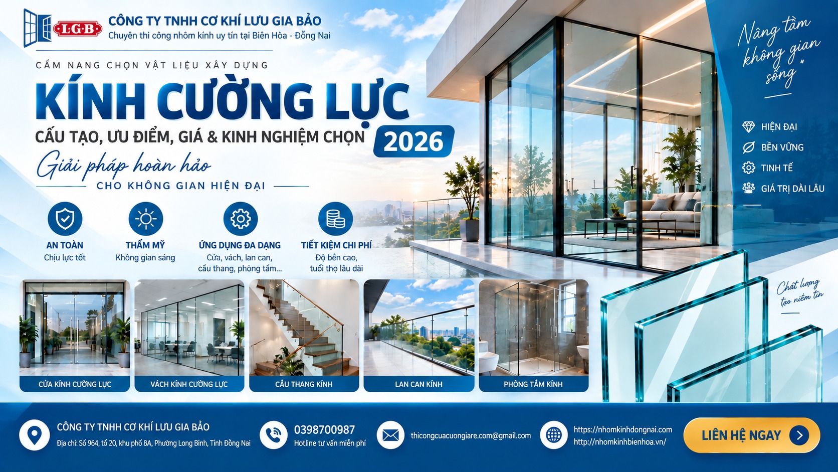 Kính Cường Lực: Cấu Tạo, Ưu Điểm, Giá & Kinh Nghiệm Chọn 2026
