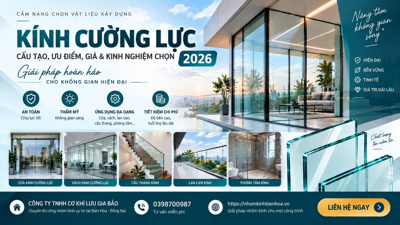 Kính Cường Lực: Cấu Tạo, Ưu Điểm, Giá & Kinh Nghiệm Chọn 2026