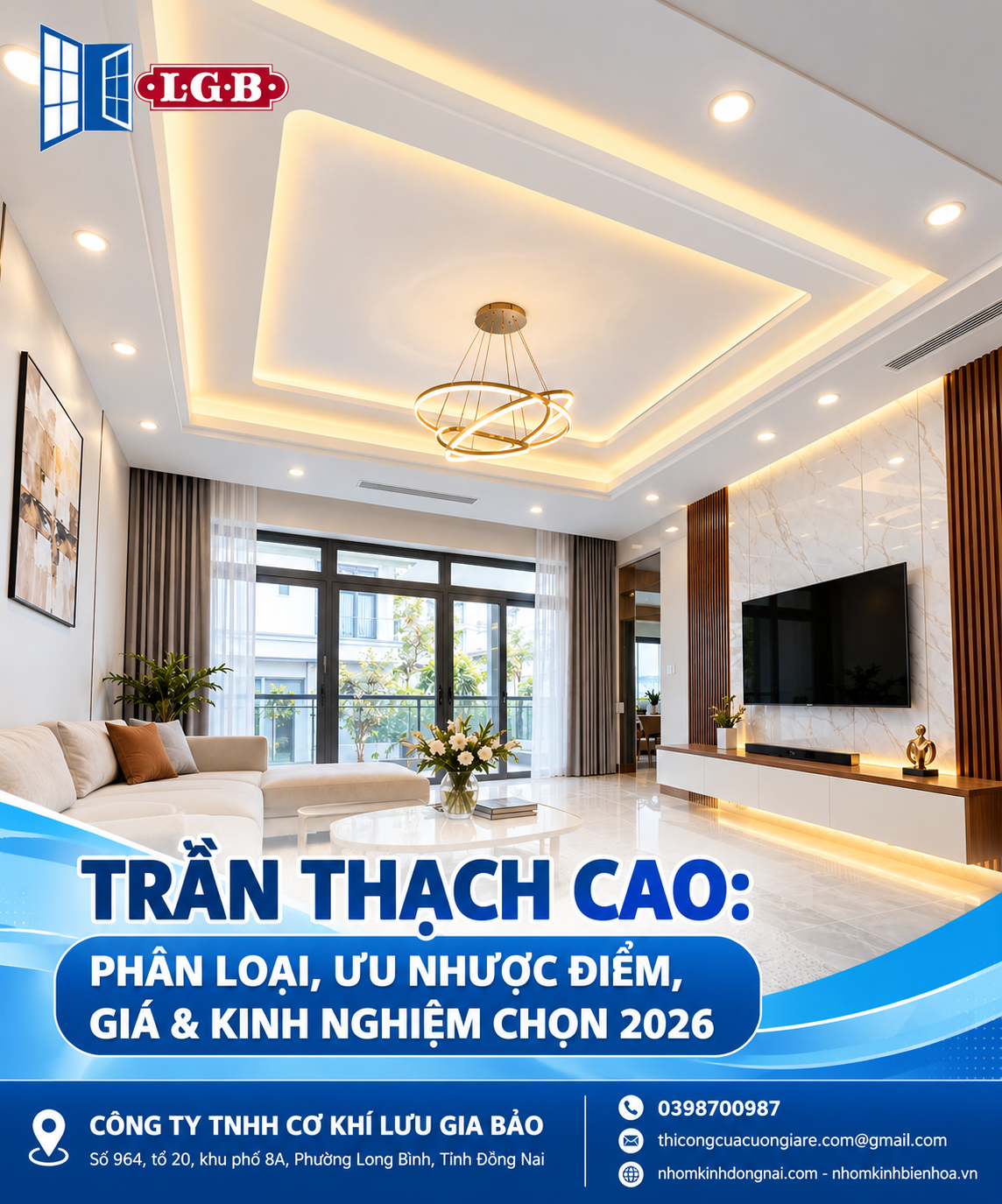 Trần Thạch Cao: Phân Loại, Ưu Nhược Điểm, Giá & Kinh Nghiệm Chọn 2026